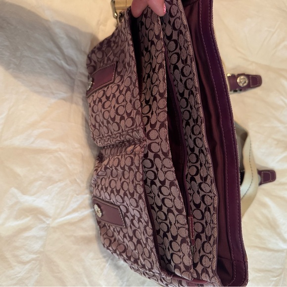 Coach Plum Signature Crossbody Bag w/ Matching Passport Holder (Set) - Picture 3 of 10